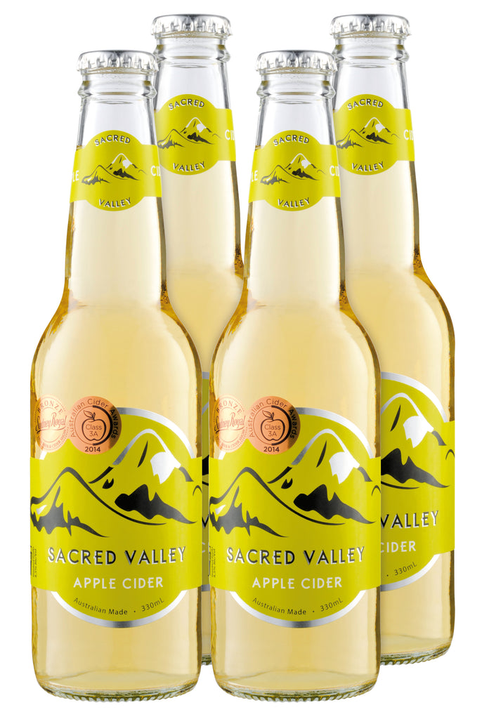 Sacred Valley Apple Cider - 24 bottles / 330ml (no added sugar) - SacredValley.com.au